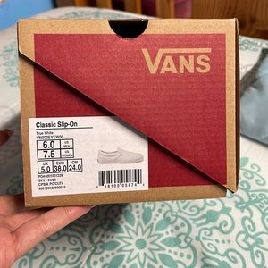 Barely Used Classic Slip On White Vans